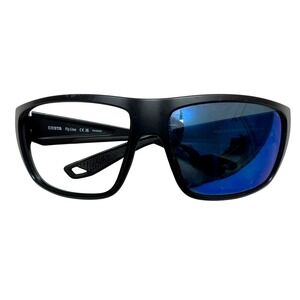 Costa Fly Line Polarized Sunglasses Black Wrap Sport Performance 64-13-120